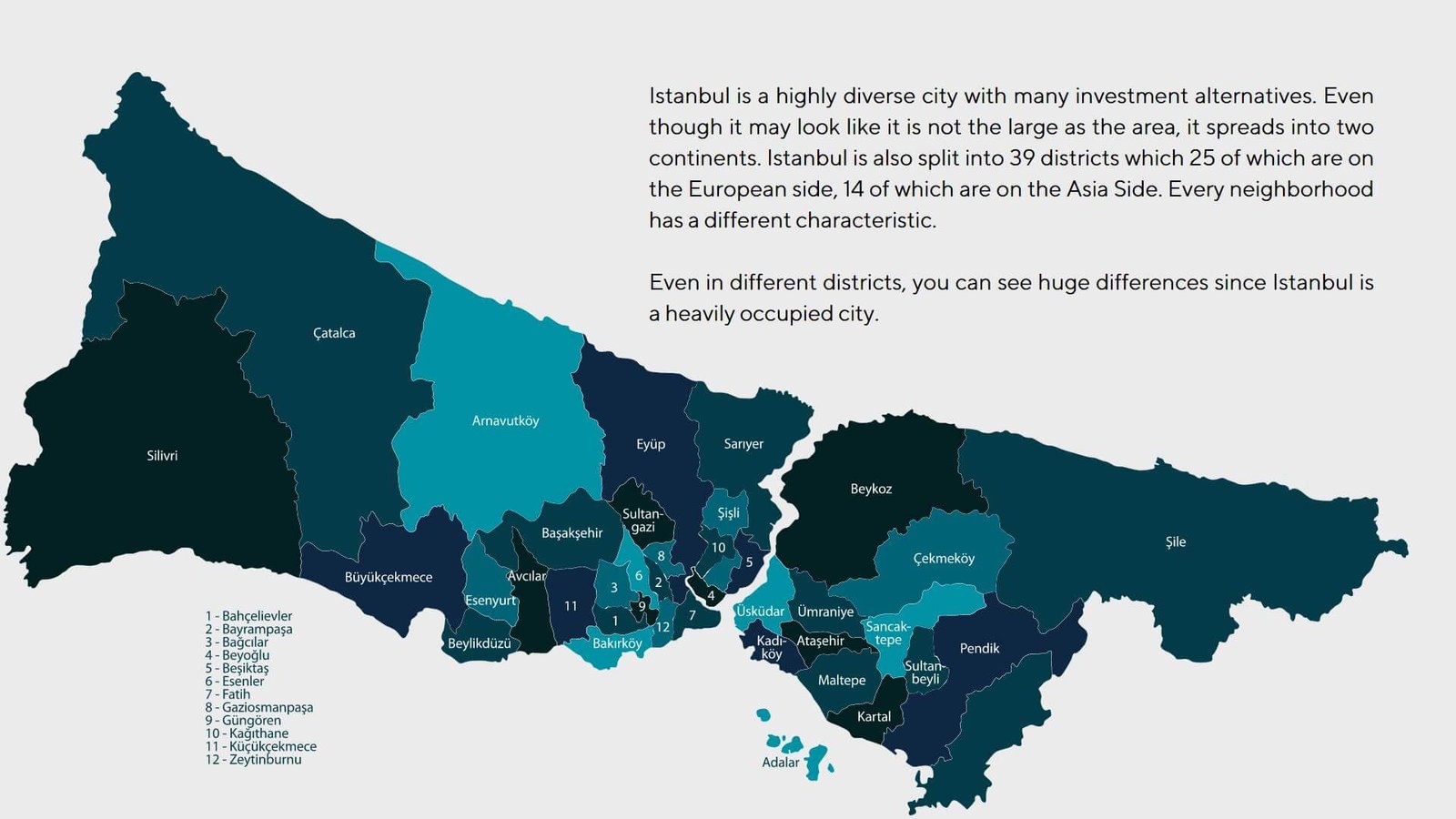 Istanbul Real Estate Map