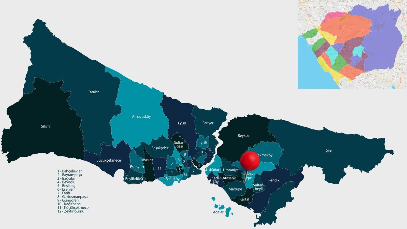 Maltepe Istanbul Map