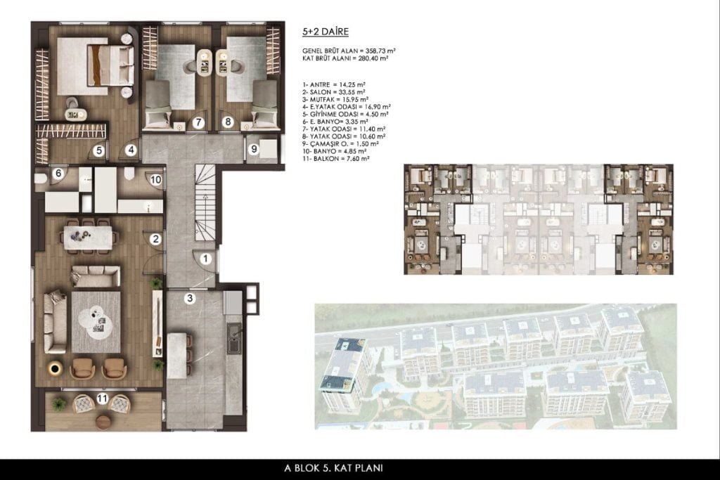 Lotus Koru Beylikduzu Floor Plan 5+2