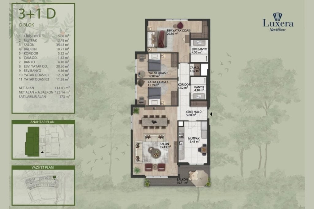 Luxera Nevbahar Floor Plan