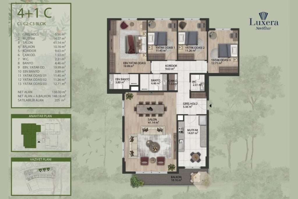 Luxera Nevbahar Floor Plan