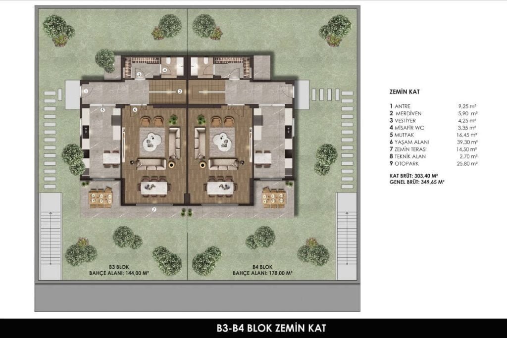 Lotus Manzara Villa Floor Plan