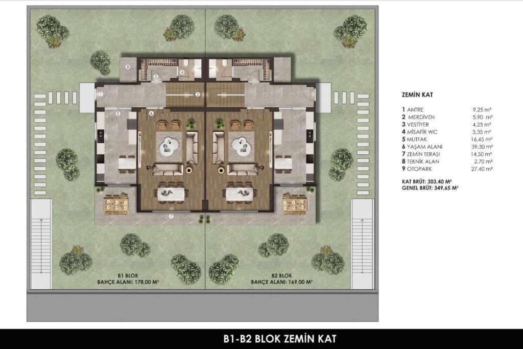 Lotus Manzara Villa Floor Plan