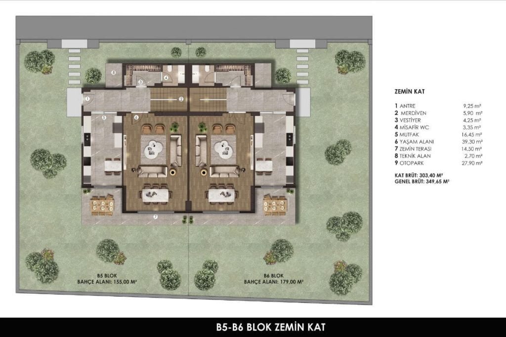 Lotus Manzara Villa Floor Plan