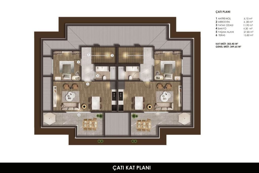 Lotus Manzara Villa Floor Plan