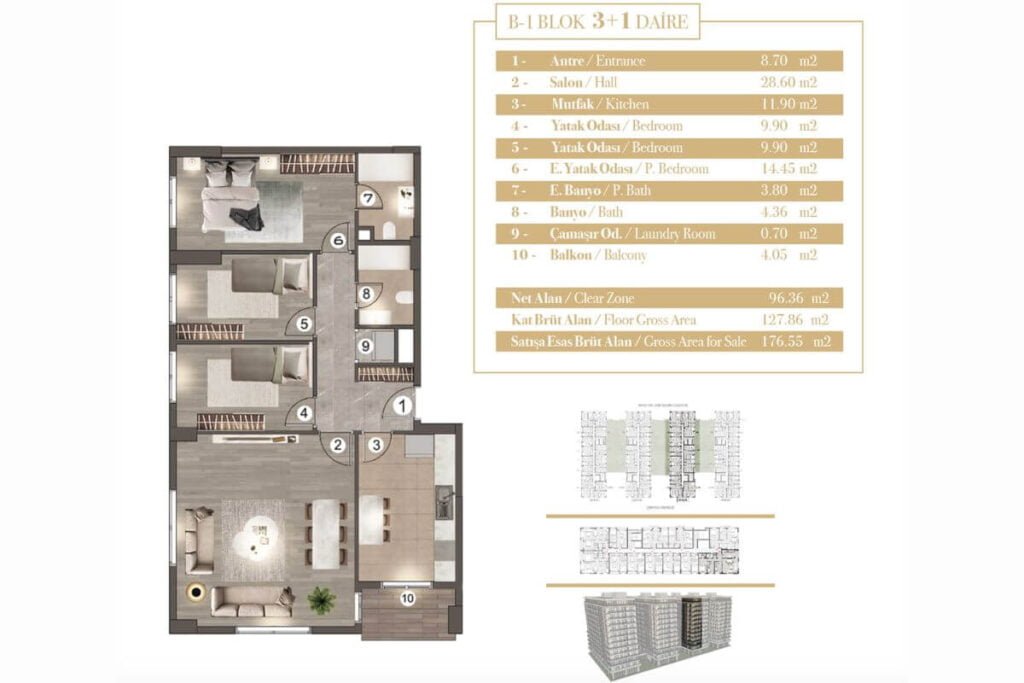 Mega Garden Park Floor Plan 3+1