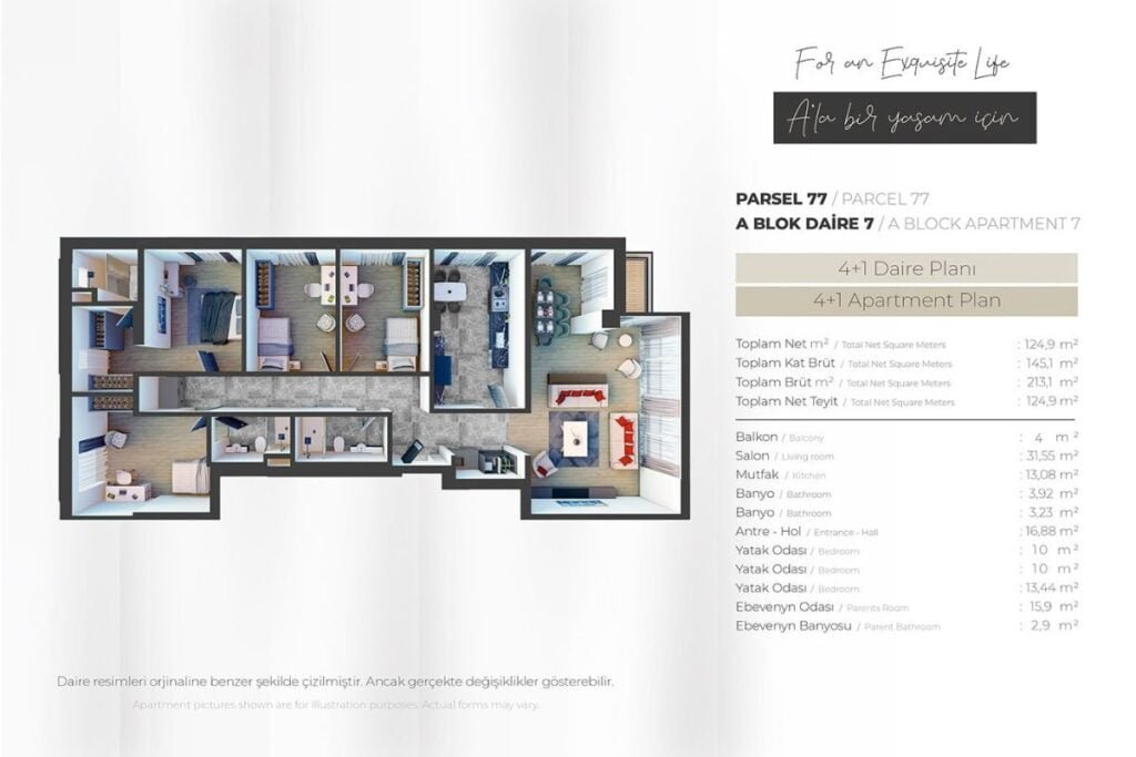 Ala Camlica 2 Floor Plan 4+1