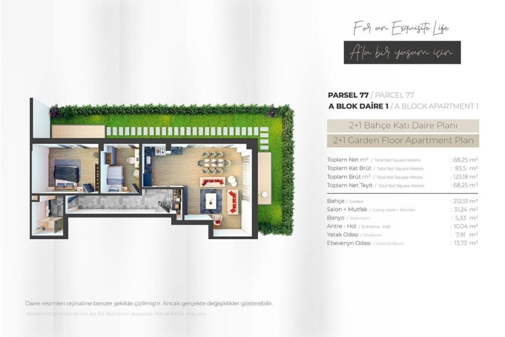 Ala Camlica 2 Floor Plan 2+1