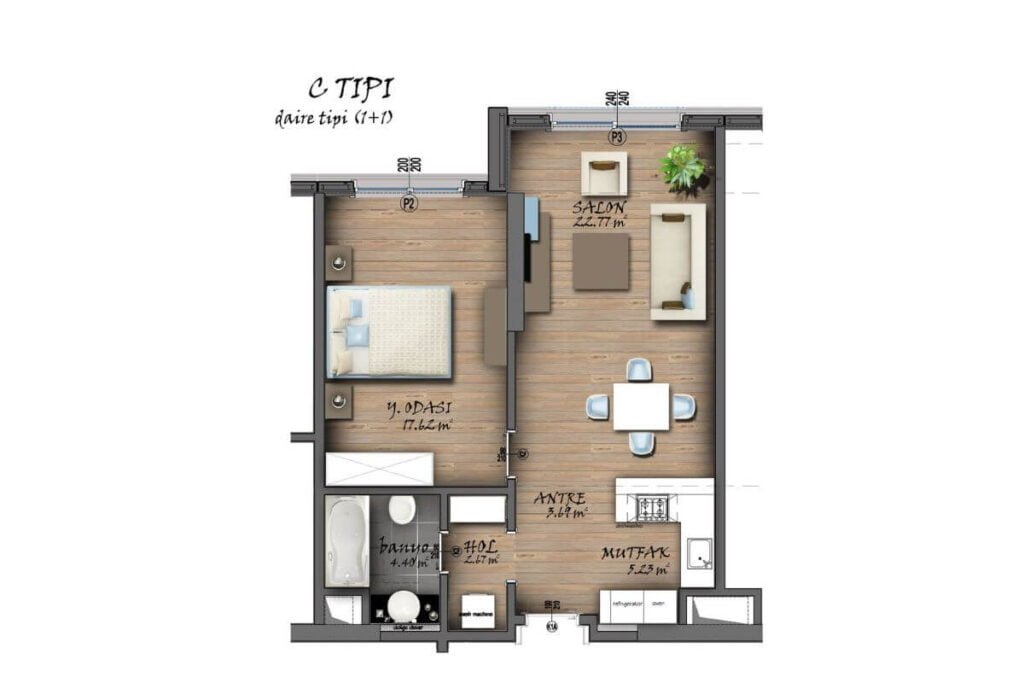 Leos Residence Gayrattepe Floor Plan