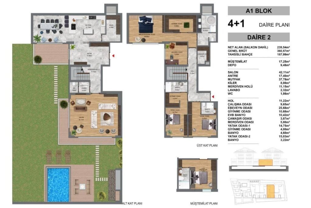 Ala Saklibahce Floor Plan