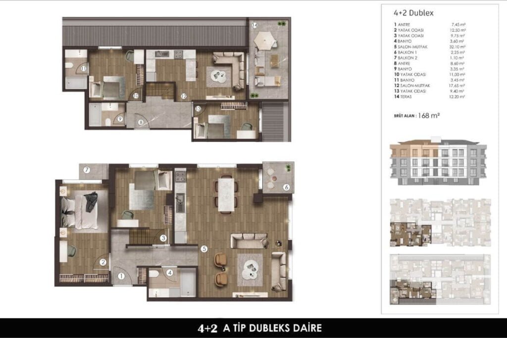 Marmarin Villas Floor Plan 4+2