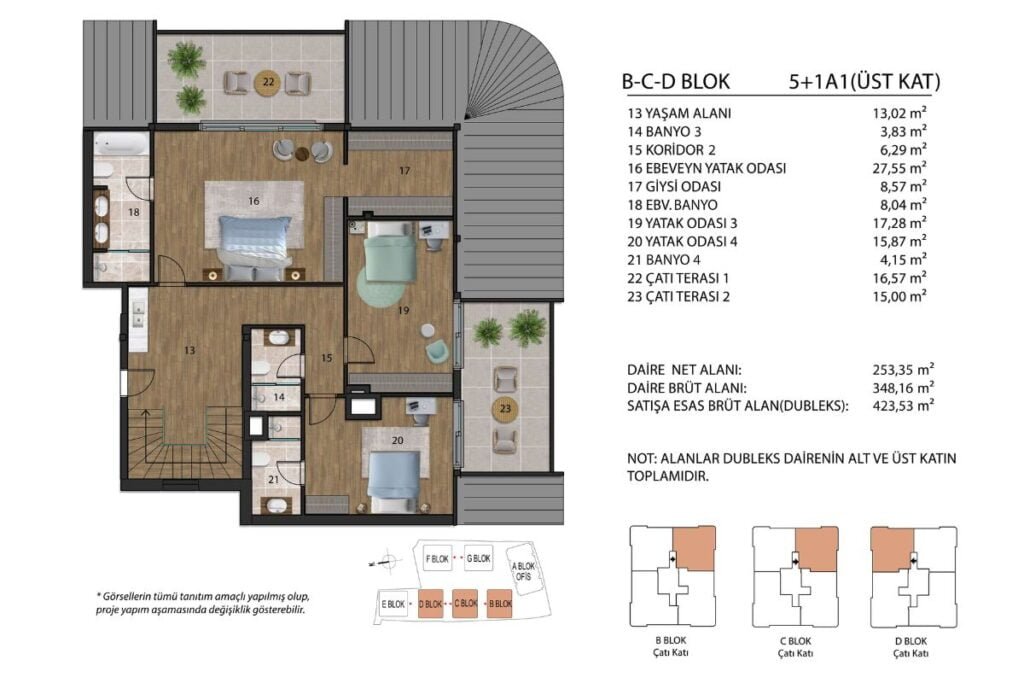 Litus Istanbul Floor Plan 5+1