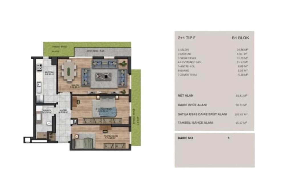 Kirlangic Evleri Beylikduzu Floor Plan