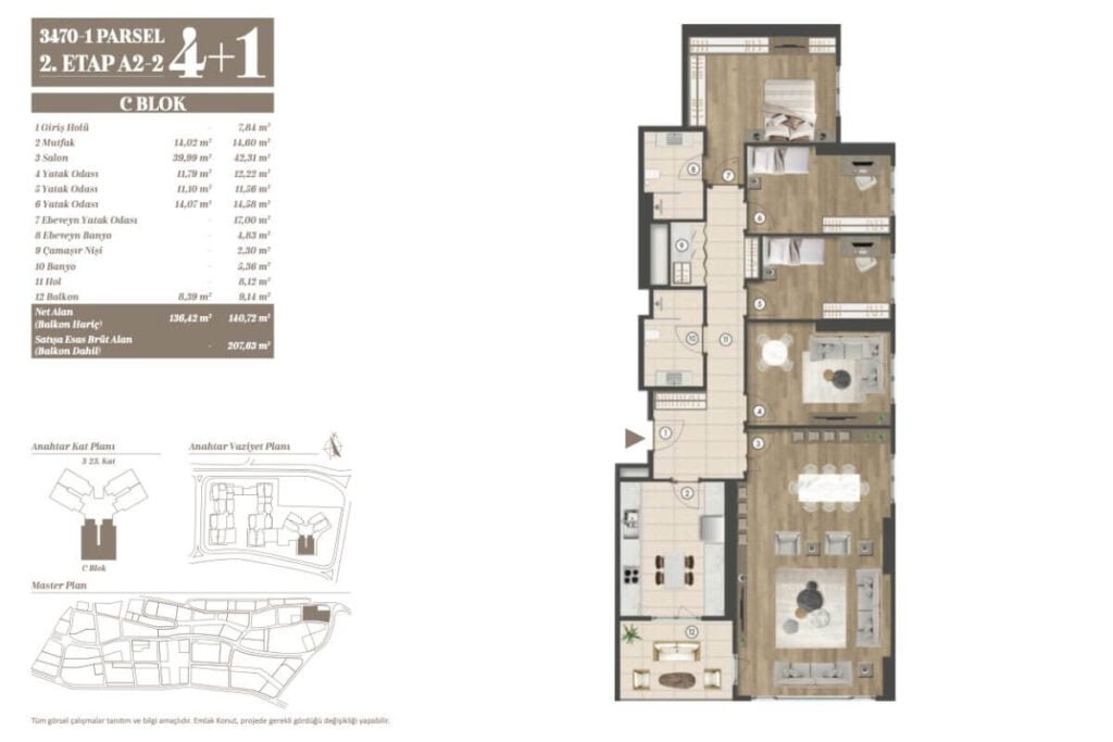 Yeni fikirtepe Floor Plan 4+1