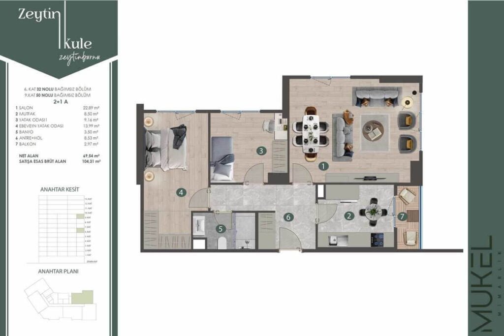 Zeytinkule Zeytinburnu Floor Plan