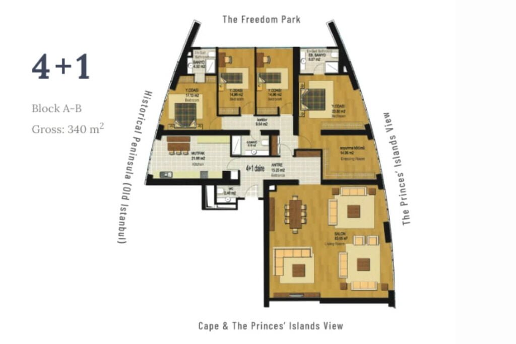 Four Winds Floor Plan 4+1