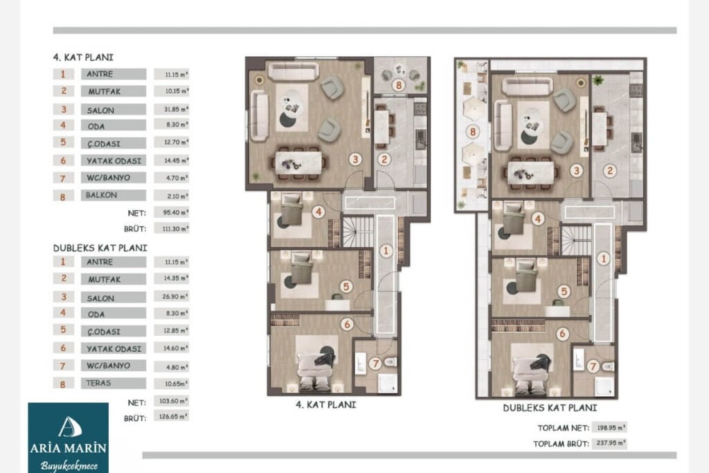 Sea Life 6+2 Floor Plan