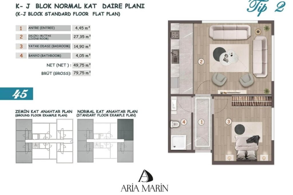 Aria Marin Floor Plan