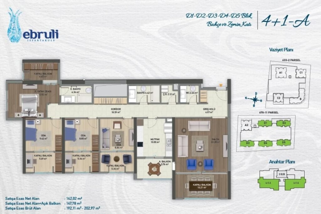 Ebruli Ispartakule Floor Plan