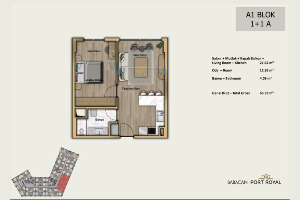 Babacan Port Royal Floor Plan