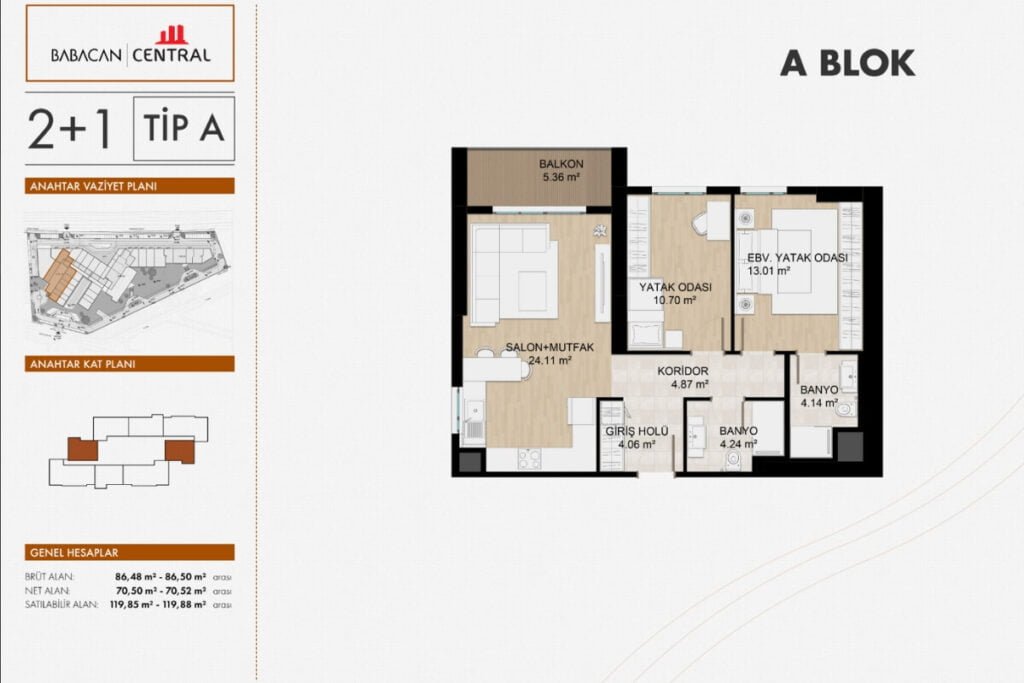 Babacan Central Istanbul Floor plan