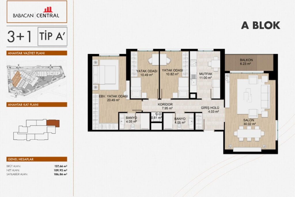 Babacan Central Istanbul Floor plan