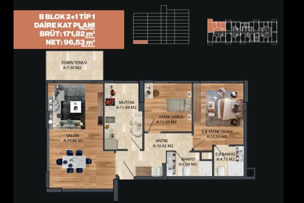 Empire Sea Beylikduzu Floor Plan