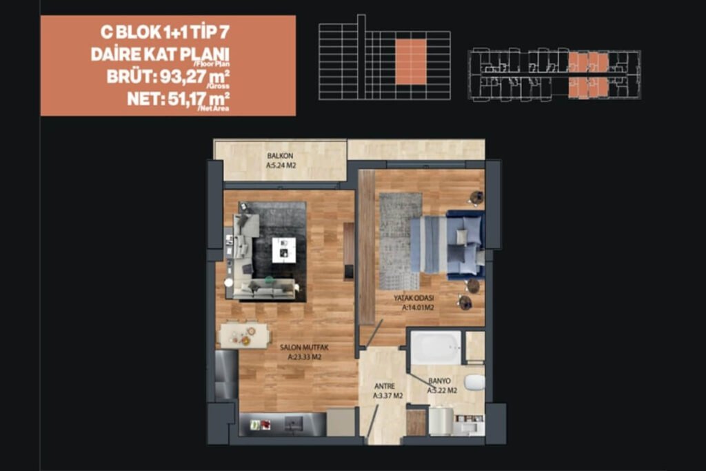 Empire Sea Beylikduzu Floor Plan