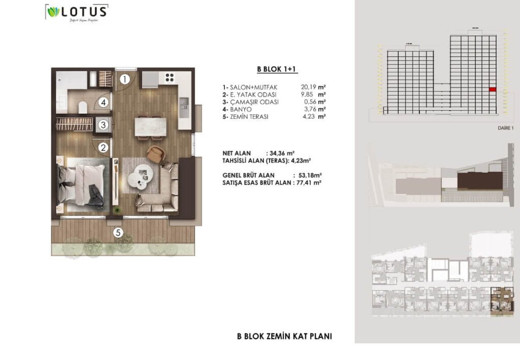 Lotus Sisli Floor Plan