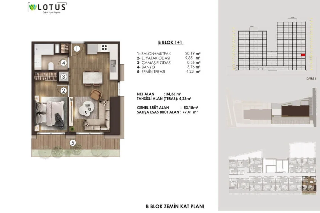 Lotus Sisli Floor Plan