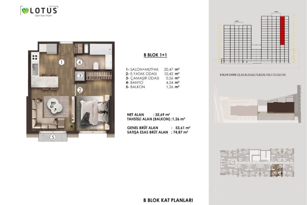 Lotus Sisli Floor Plan