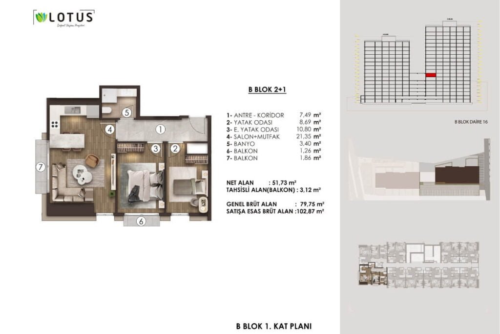 Lotus Sisli Floor Plan