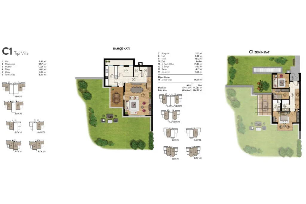Riva Dusler Vadisi Floor Plan