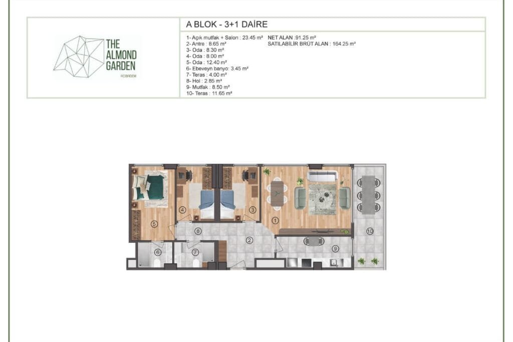 Almond Garden Floor Plan