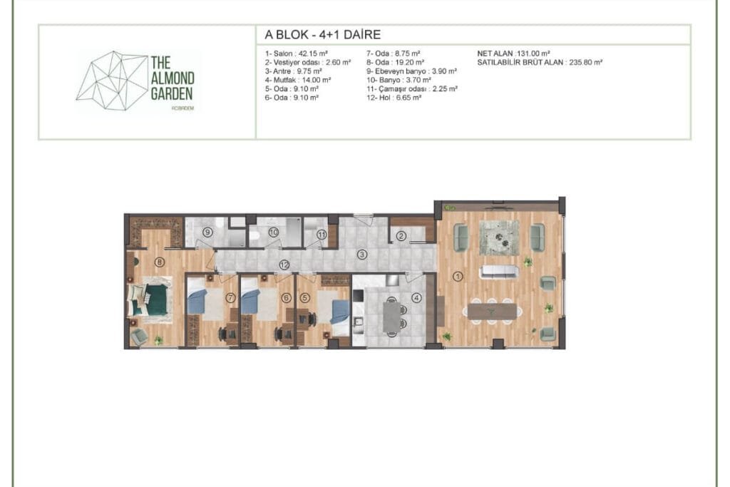 Almond Garden Floor Plan