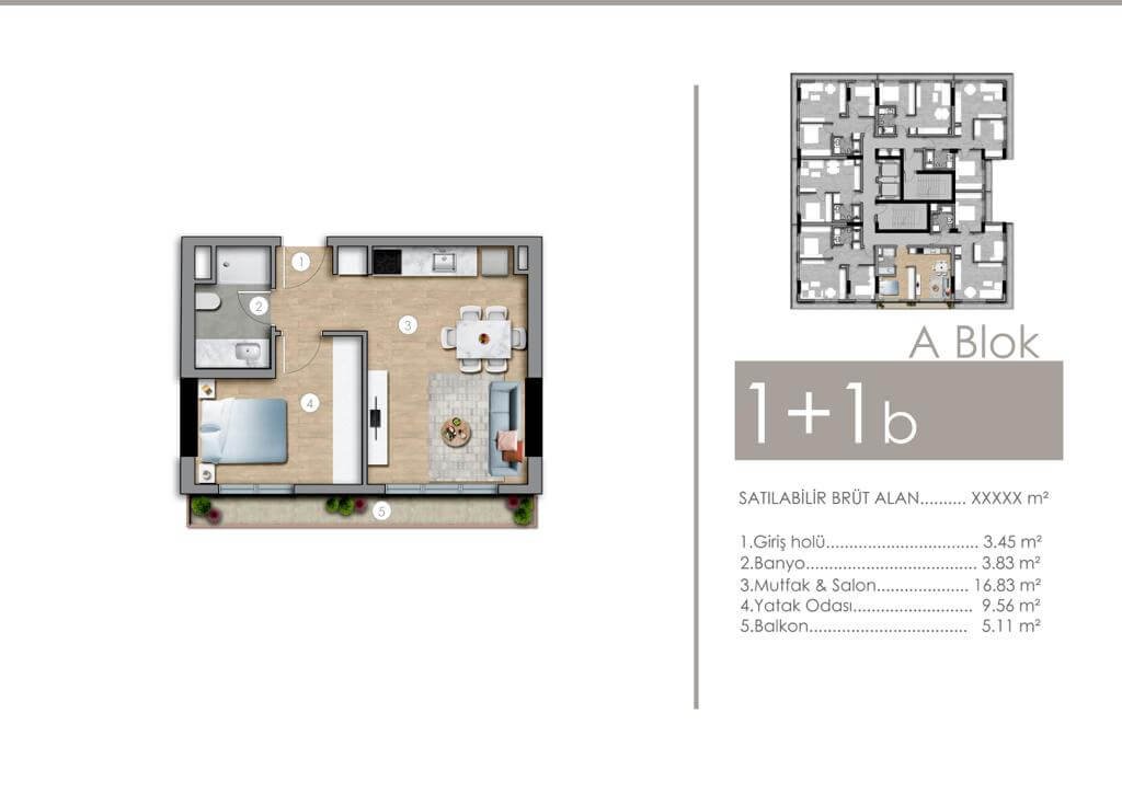 Mari E5 Kagithane Floor Plan