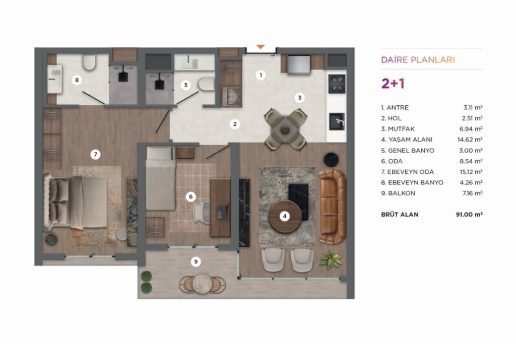 Ferce Bahcesehir Floor Plan