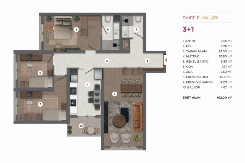 Ferce Bahcesehir Floor Plan