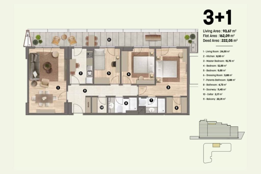 Qadraj Pendik Floor Plan