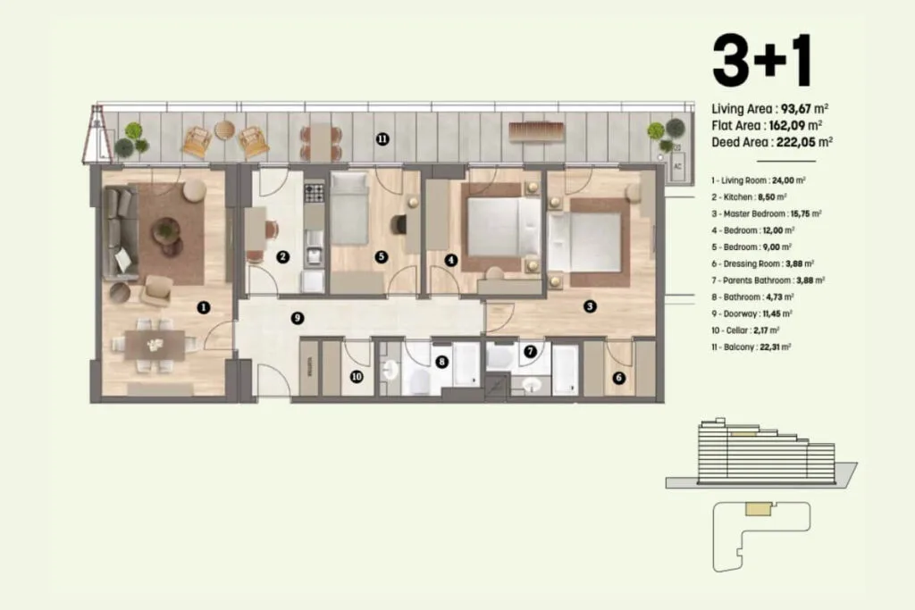 Qadraj Pendik Floor Plan