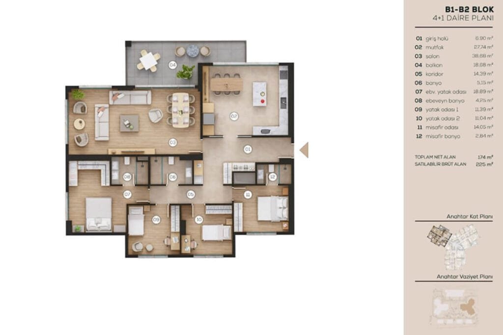 Feza Park 1 Floor plan