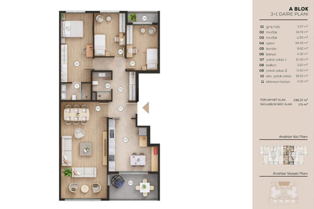 Feza Park 1 Floor plan