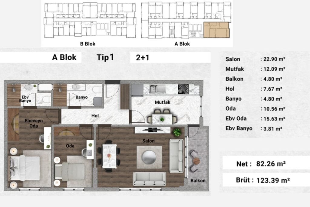 Venara Gunesli Floor Plan