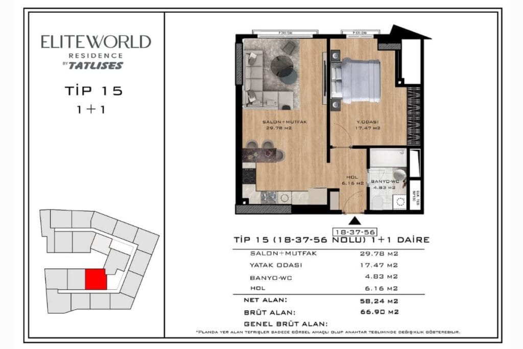 Elite World Residence Floor Plan