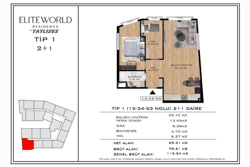 Elite World Residence Floor Plan