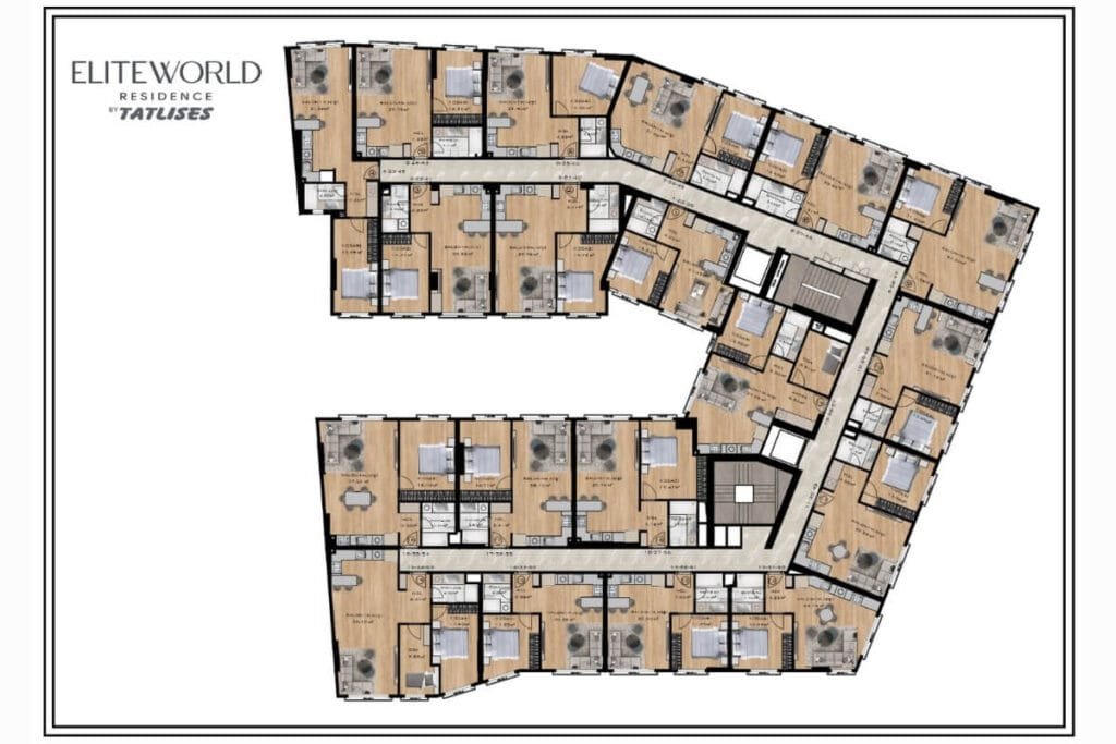 Elite World Residence Floor Plan