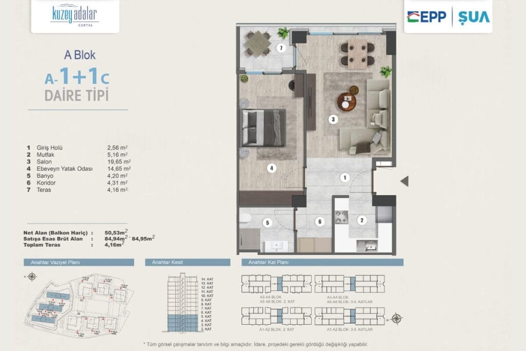 Kuzey Adalar Kartal Floor Plan