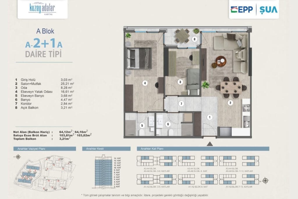 Kuzey Adalar Kartal Floor Plan