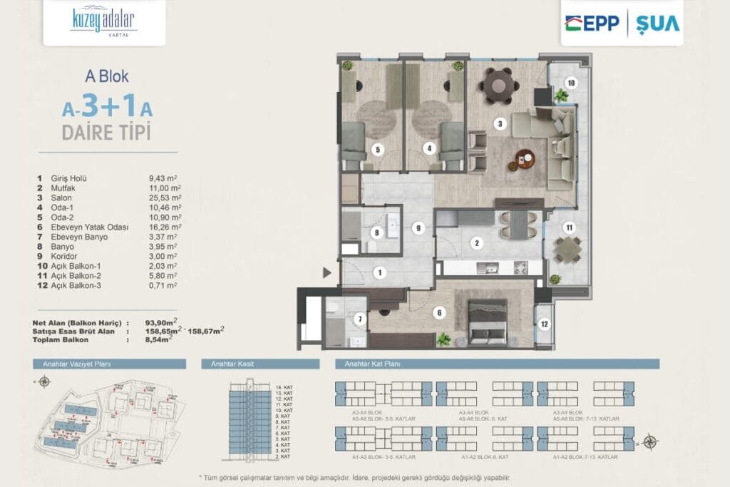 Kuzey Adalar Kartal Floor Plan