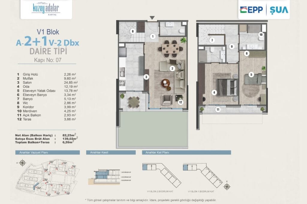 Kuzey Adalar Kartal Floor Plan